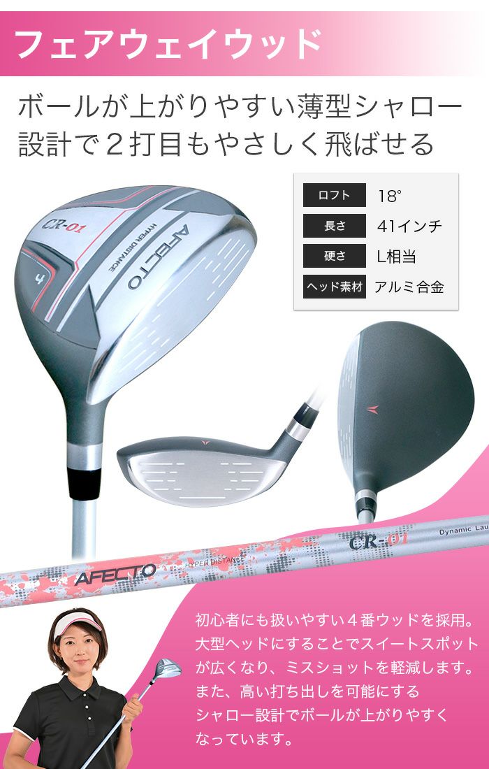 大人可愛い初心者セット！【右利き用】AFECTO CR-01 AFCB20-1Lバッグ 
