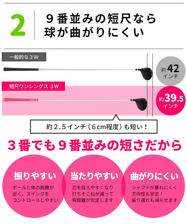 女性用 短尺フェアウェイFLIT-BOX SEMIONE レディース