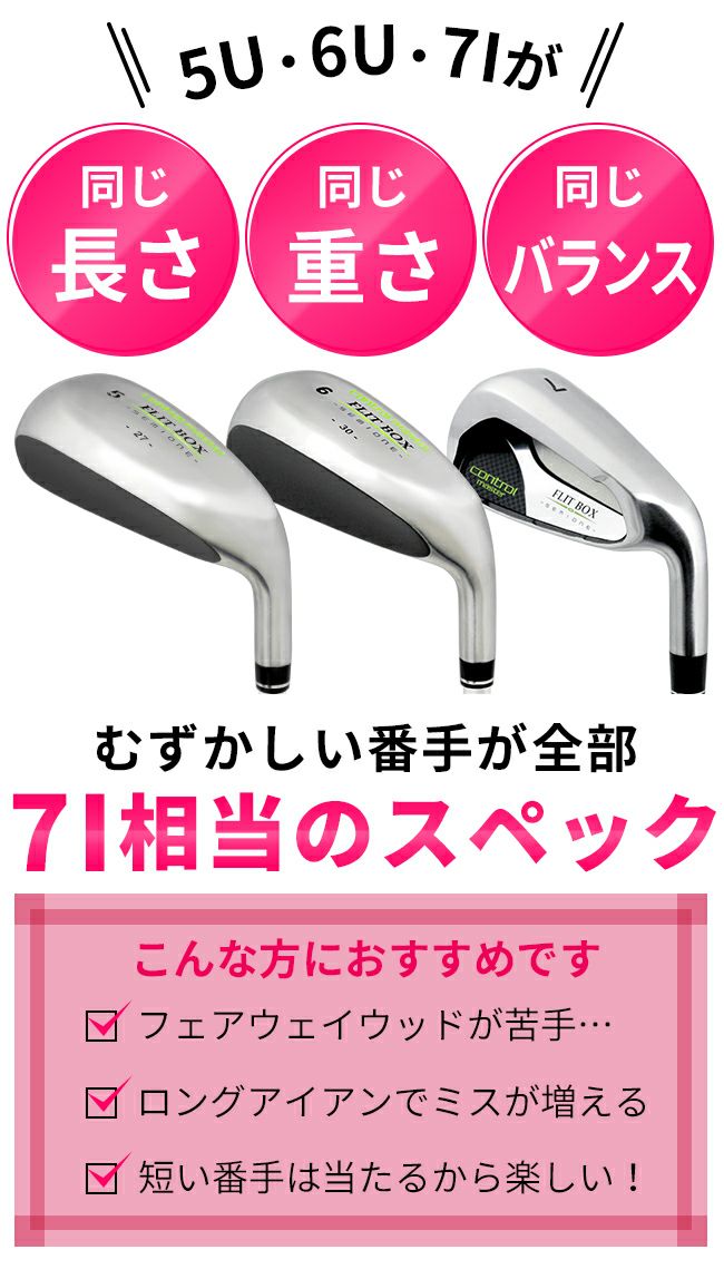 セグシォゴフルレディースアイアンセット 7, ふい 8, 9 P, S 