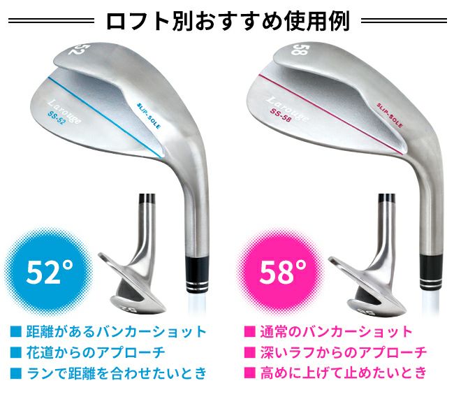 Lazaro ゴルフウェッジ 52° 58° セット➕64° Lazaro ゴルフウェッジ 52° 58° セット➕64° - メルカリ